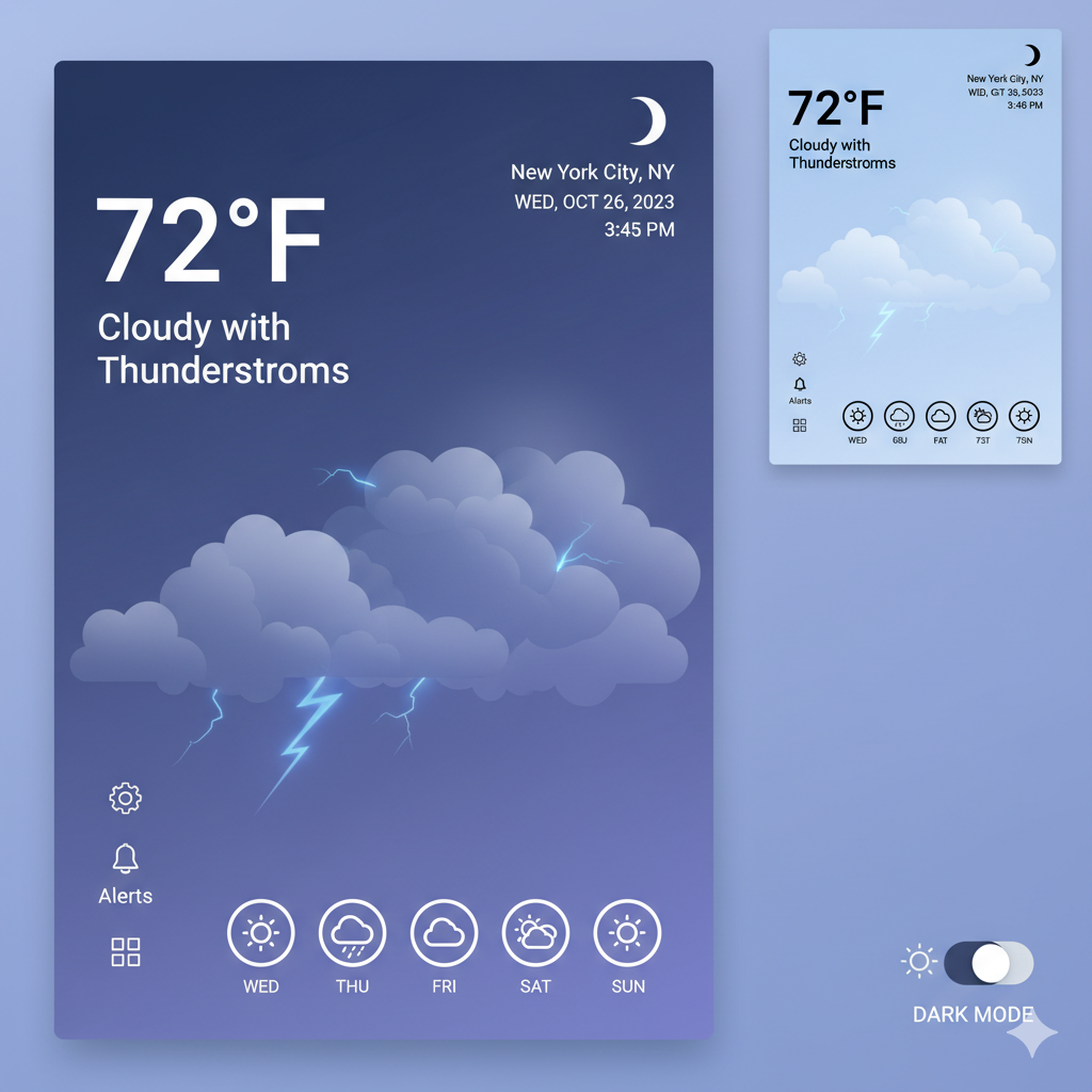 Weather Dashboard Main Screen