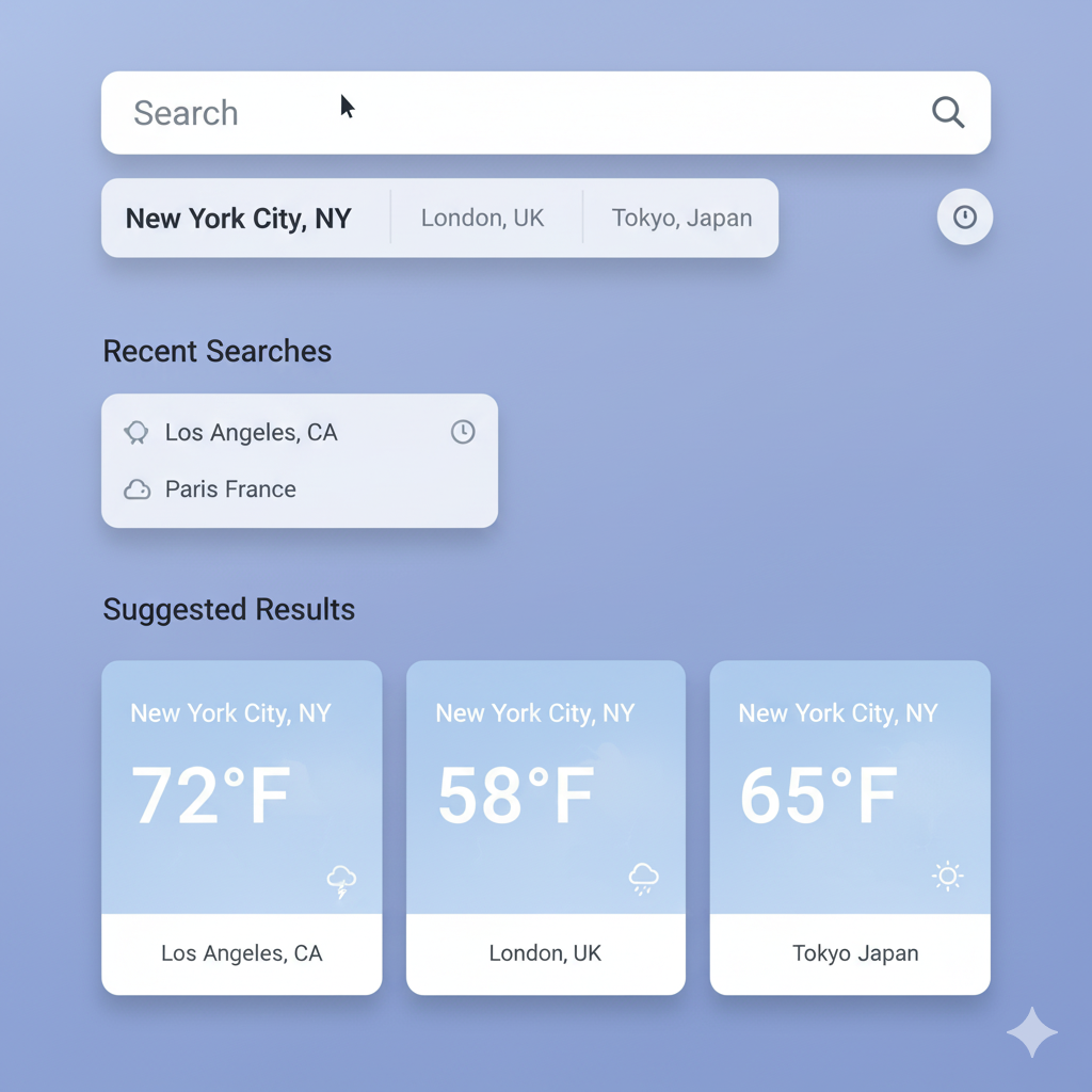 Weather Dashboard Search Feature