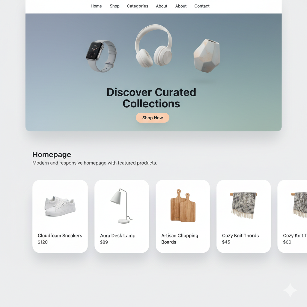E-Commerce Homepage